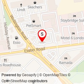 Cash Money on Exeter Road, London Ontario - location map