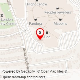 White Oaks Dental Clinic on Jalna Boulevard, London Ontario - location map