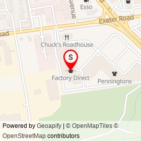 Factory Direct on Exeter Road, London Ontario - location map