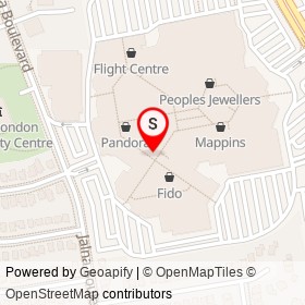 Michael Hill on Jalna Boulevard, London Ontario - location map