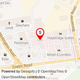 TownePlace Suites London on Exeter Road, London Ontario - location map