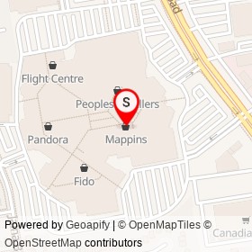 Mappins on Wellington Road, London Ontario - location map