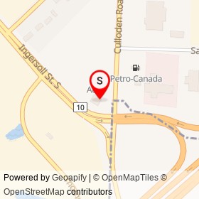 Pita Pit on Ingersoll Street South, Ingersoll Ontario - location map