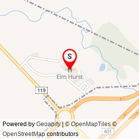 Elm Hurst on Harris Street, Ingersoll Ontario - location map