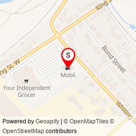 Mobil on Whiting Street, Ingersoll Ontario - location map