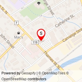 McDonald's on Catherine Street, Ingersoll Ontario - location map