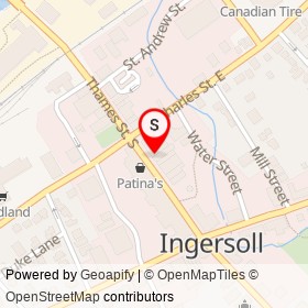 Miss Ingersoll on Thames Street South, Ingersoll Ontario - location map