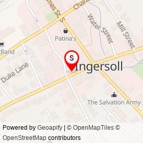 Oxford County - Ingersoll on King Street West, Ingersoll Ontario - location map