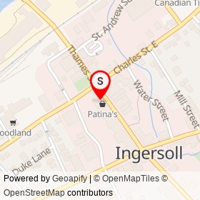 FirstOntario Credit Union on Thames Street South, Ingersoll Ontario - location map
