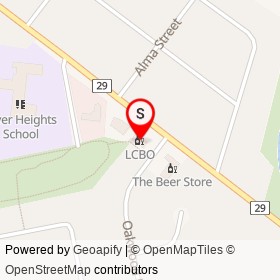 LCBO on Hamilton Road, Dorchester Ontario - location map