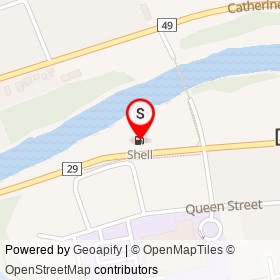 Shell on Hamilton Road, Dorchester Ontario - location map