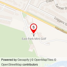 East Park Mini Golf on Hamilton Road, London Ontario - location map