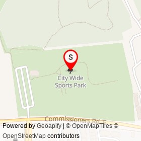 City Wide Sports Park on , London Ontario - location map