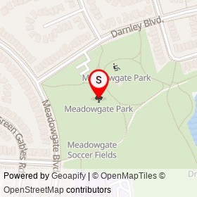 Meadowgate Park on , London Ontario - location map