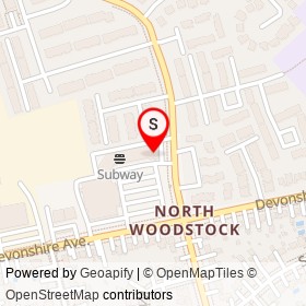 Cutchie's Sports Tap & Eatery on Devonshire Avenue, Woodstock Ontario - location map