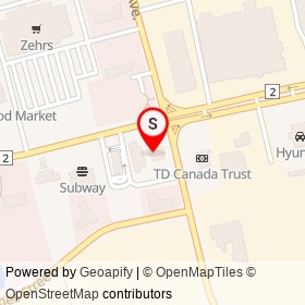 First Choice Haircutters on Dundas Street, Woodstock Ontario - location map