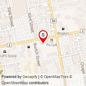 KFC on Dundas Street, Woodstock Ontario - location map