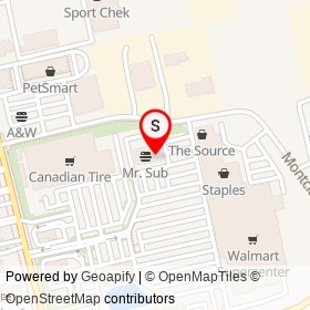 Pet Valu on Montclair Drive, Woodstock Ontario - location map