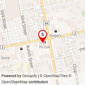 Red Light District on Dundas Street, Woodstock Ontario - location map