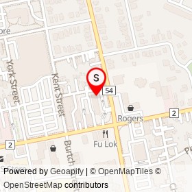 Pizza Hut on Adelaide Street, Woodstock Ontario - location map