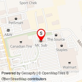 Mr. Sub on Montclair Drive, Woodstock Ontario - location map