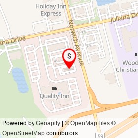 Wendy's on Norwich Avenue, Woodstock Ontario - location map