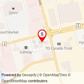 SunnyView Dental on Dundas Street, Woodstock Ontario - location map