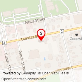 Picards on Dundas Street, Woodstock Ontario - location map
