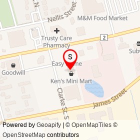 Solar Nails and Spa on Clarke Street South, Woodstock Ontario - location map