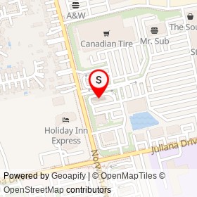 McDonald's on Norwich Avenue, Woodstock Ontario - location map