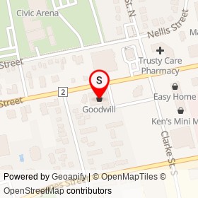 Goodwill on Dundas Street, Woodstock Ontario - location map
