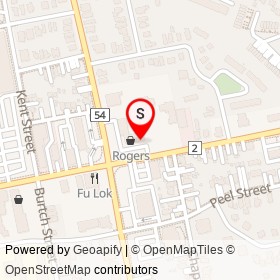 Popeyes on Dundas Street, Woodstock Ontario - location map