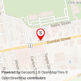 Bartleys on Dundas Street, Woodstock Ontario - location map