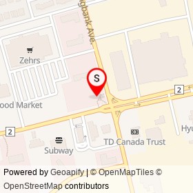 Snow Countess on Dundas Street, Woodstock Ontario - location map