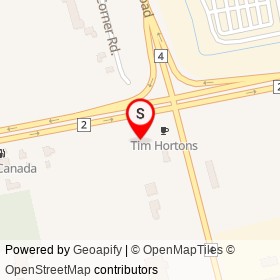 Esso on Dundas Street, Woodstock Ontario - location map