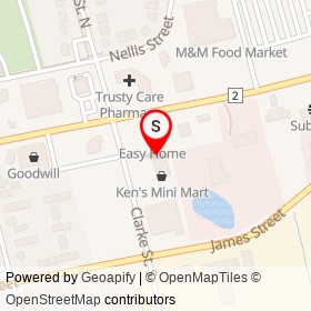 Bulk Barn on Clarke Street South, Woodstock Ontario - location map