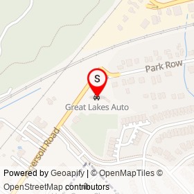 Great Lakes Auto on Ingersoll Road, Woodstock Ontario - location map