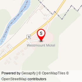 Westmount Motel on Beachville Road, South-West Oxford Ontario - location map
