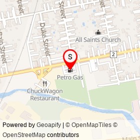 Petro Gas on Dundas Street, Woodstock Ontario - location map