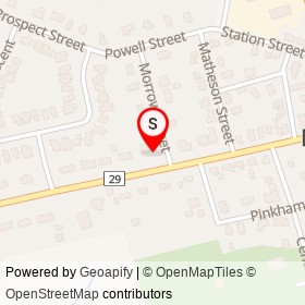 Esso on Oxford Street West, Blandford-Blenheim Ontario - location map