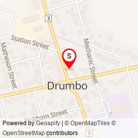 Drumbo Pub on Wilmot Street North, Blandford-Blenheim Ontario - location map