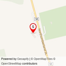 Ayr Self Serve & Convenience on Northumberland Street, North Dumfries Ontario - location map