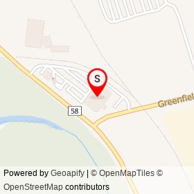 Foodland on Greenfield Road, North Dumfries Ontario - location map