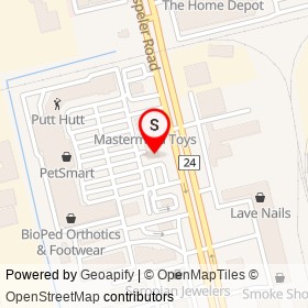 Mucho Burrito on Hespeler Road, Cambridge Ontario - location map