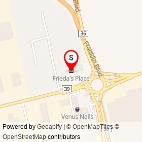Frieda's Place on Pinebush Road, Cambridge Ontario - location map