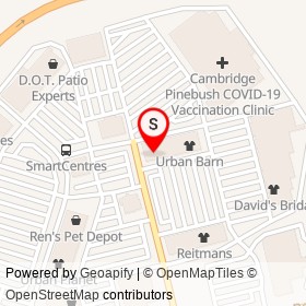 Mexx on Conestoga Boulevard, Cambridge Ontario - location map