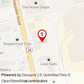 Travelodge on Hespeler Road, Cambridge Ontario - location map