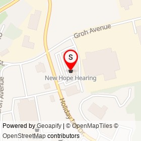 New Hope Hearing on Holiday Inn Drive, Cambridge Ontario - location map