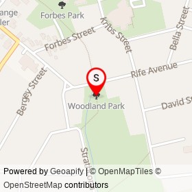 Woodland Park on , Cambridge Ontario - location map