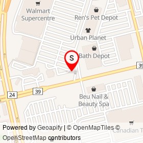 Tesla Supercharger on Pinebush Road, Cambridge Ontario - location map